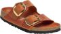 Birkenstock Oranje Leren Sandalen met Verstelbare Banden Orange Dames - Thumbnail 6