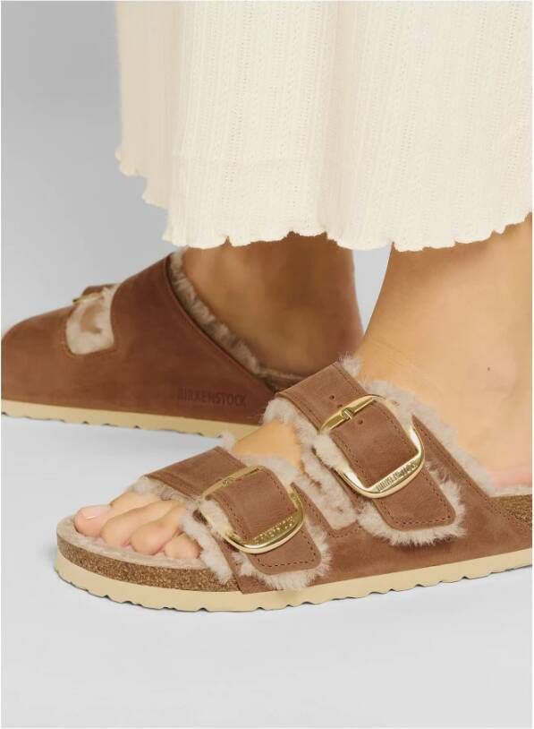 Birkenstock Arizona Big Buckle Shearling Sandalen