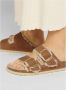 Birkenstock Sandalen van suède leer met verstelbare bandjes Beige Dames - Thumbnail 10