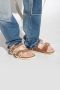 Birkenstock Sandalen van suède leer met verstelbare bandjes Beige Dames - Thumbnail 5