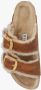Birkenstock Sandalen van suède leer met verstelbare bandjes Beige Dames - Thumbnail 9