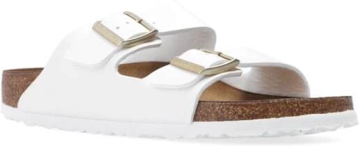 Birkenstock Arizona BS leren slides White Dames