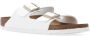 Birkenstock Arizona Grote Gesp Patent Witte Slippers Birko Flor Patent Streetwear - Thumbnail 146