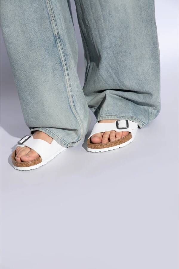 Birkenstock Arizona BS Slides White Heren
