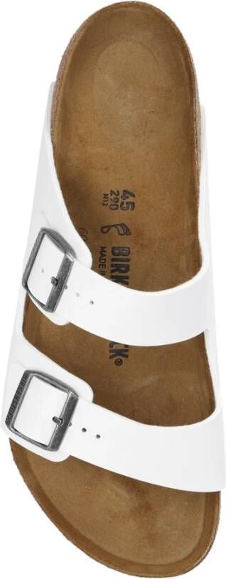 Birkenstock Arizona BS Slides White Heren
