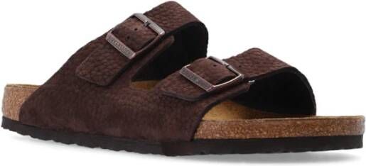 Birkenstock Arizona BS Slides Brown Heren