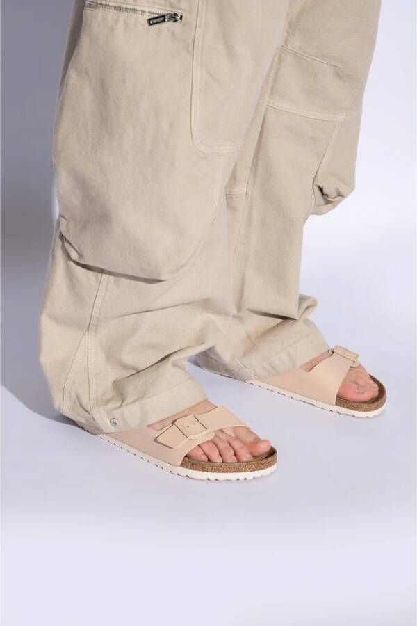 Birkenstock Arizona BS Slides Beige Heren