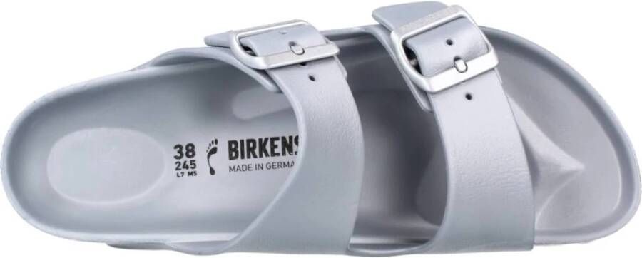 Birkenstock Arizona EVA Metallic Silver Slippers