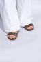 Birkenstock Chocoladebruine Dubbele Band Sandalen Brown Unisex - Thumbnail 20