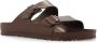 Birkenstock Chocoladebruine Dubbele Band Sandalen Brown Unisex - Thumbnail 12