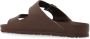 Birkenstock Chocoladebruine Dubbele Band Sandalen Brown Unisex - Thumbnail 13