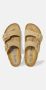 Birkenstock Arizona Lederen Sandalen met Anatomisch Voetbed Beige Heren - Thumbnail 3