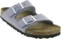 Birkenstock Comfortabele en stijlvolle paarse fog nubuck sliders Grijs Heren - Thumbnail 13
