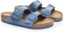 Birkenstock Arizona Blauwe Lederen Sandalen Blue - Thumbnail 3