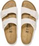 Birkenstock Arizona Antique White Suede Leren Sandalen Beige - Thumbnail 44