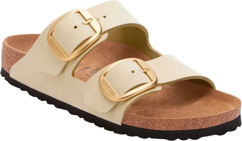 Birkenstock Arizona Nubuck Sandalen Beige Dames