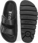 Birkenstock Zwarte Leren Verstelbare Strap Sandalen Black Dames - Thumbnail 17