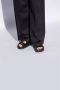 Birkenstock Zwarte Leren Verstelbare Strap Sandalen Black Dames - Thumbnail 18