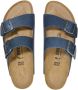 Birkenstock Arizona Slippers Oiled Leather Blue Normale Pasvorm Mannen - Thumbnail 5