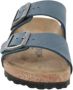 Birkenstock Arizona Slippers Oiled Leather Blue Normale Pasvorm Mannen - Thumbnail 6