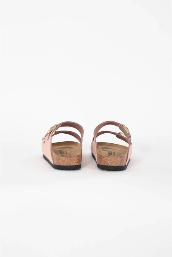 Birkenstock Arizona Sandalen Kurk Latex Leer Pink Dames