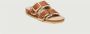 Birkenstock Sandalen van suède leer met verstelbare bandjes Beige Dames - Thumbnail 3