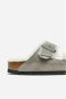 Birkenstock Arizona Shearling Slippers Stone Coin Narrow fit | Grijs | Suède - Thumbnail 55
