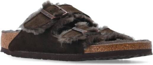 Birkenstock Arizona Shearling slides Brown Dames