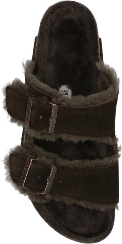 Birkenstock Arizona Shearling slides Brown Dames