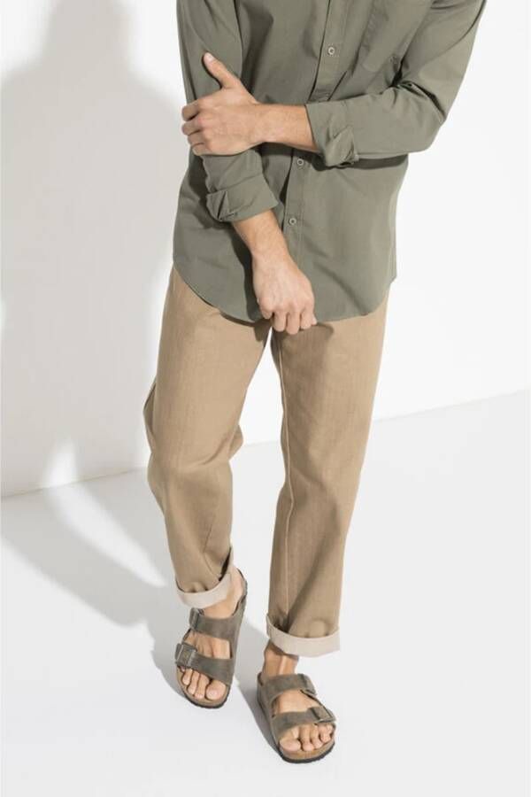 Birkenstock Arizona Soft Footbed Sandalen Green Heren