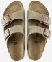 Birkenstock Arizona Suede Sandalen Beige Heren - Thumbnail 3