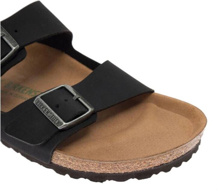 Birkenstock Arizona Vegan Birko-Flor Sandalen Zwart Heren