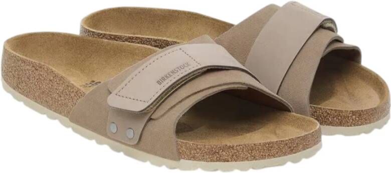 Birkenstock Beige Casual Sandalen met Verstelbare Sluiting