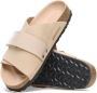 Birkenstock Kyoto Lederen Sandalen Beige Dames - Thumbnail 3