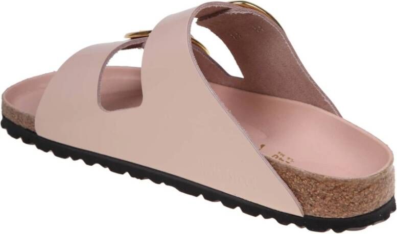 Birkenstock Beige Leren Sandaal Beige Dames