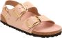 Birkenstock Milano Grote Gesp Natuurlijk Leder Patent Beige Dames - Thumbnail 2