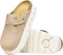Birkenstock Leren Mules Beige Dames - Thumbnail 3