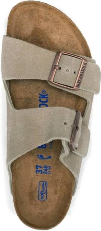 Birkenstock Beige Sandalen met Open Teen Beige Dames