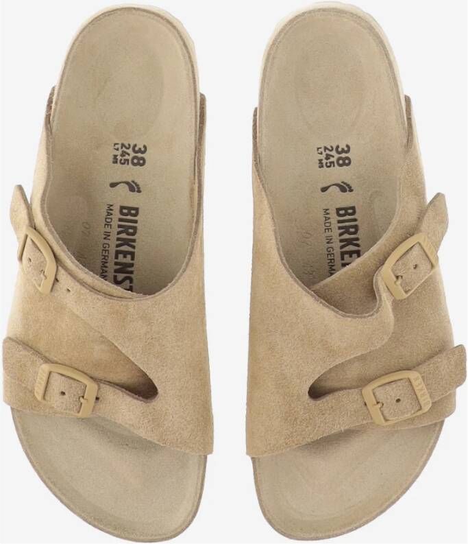 Birkenstock Zurich Suède Sandalen Beige Dames