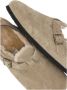 Birkenstock Beige Suède Sandalen met Shearling Voering Beige Dames - Thumbnail 10