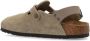 Birkenstock Suede Slingback Sandal met Hak Beige Dames - Thumbnail 3