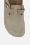 Birkenstock Suede Slingback Sandal met Hak Beige Dames - Thumbnail 6