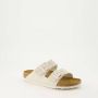BIRKENSTOCK Slippers Dames Arizona Dames Maat: 43 Materiaal: Suède Kleur: Wit - Thumbnail 15