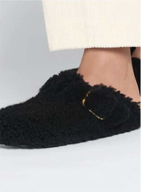 Birkenstock Big Buckle Shearling Sandalen