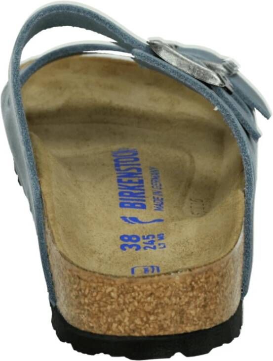 Birkenstock Blauw Leren Sandalen