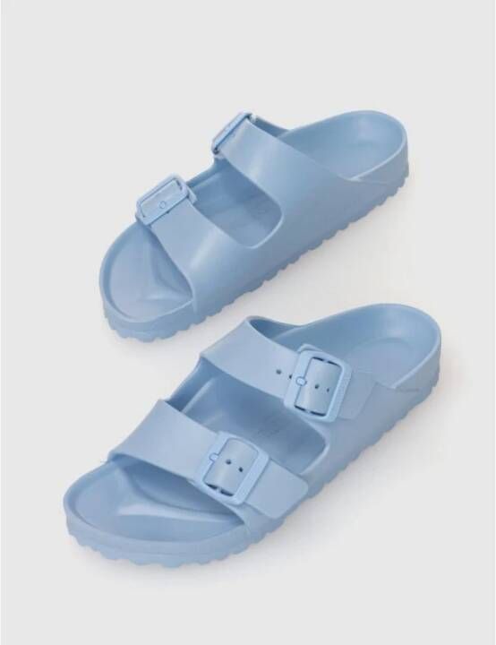 Birkenstock Blauwe Arizona Eva Platte Sandalen Blue Dames