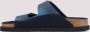 Birkenstock Blauwe Leren Sandalen Stijlvol Comfortabel Blue Heren - Thumbnail 2