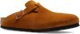 Birkenstock Bruin Leren Boston Pantoffels met Lage Zool Brown - Thumbnail 8
