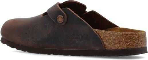 Birkenstock Boston BS Slides Brown Dames