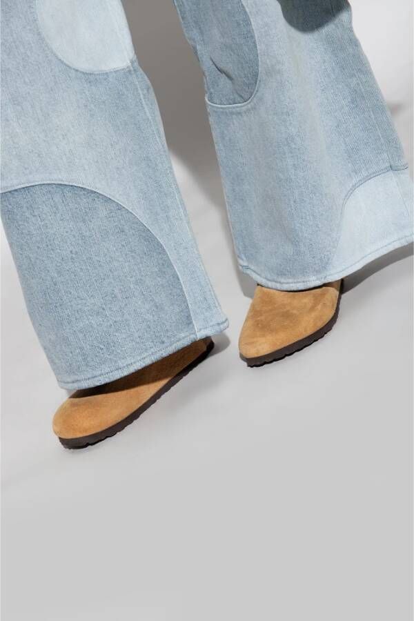 Birkenstock Boston BS Slides Brown Dames